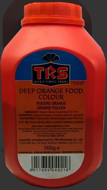 TRS Orange Food Colour 500g