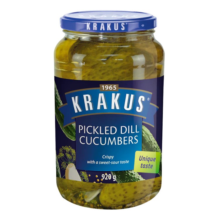 ( Agurk ) 931 Krakus Pickled Dill Cucumbers 920g