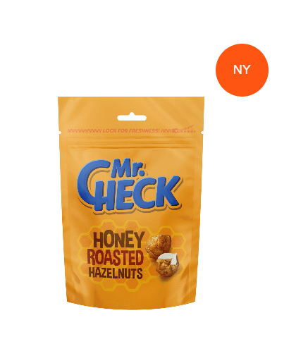 Honning ristede hasselnøtter Mr.Check 150g