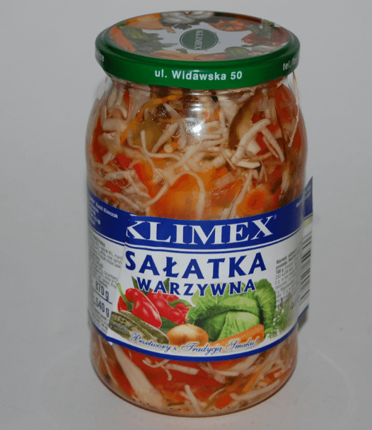 SALATKA KLIMEX WARZYWNA (MED GRØNNSAKER) 870G