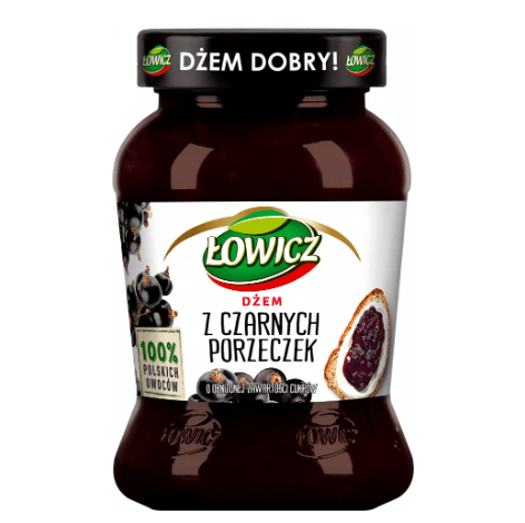 Lowicz Dzem Czarna Porzeczka Niskoslodzony 450g Maspex