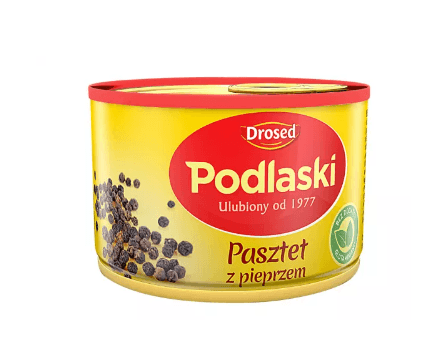 PODLASKI PASZTET DROBIOWY Z PIEPRZEM 155G DROSED