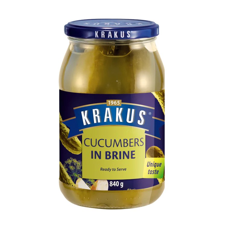 ( Agurk ) 938 Krakus Cucumbers In Brine 840g