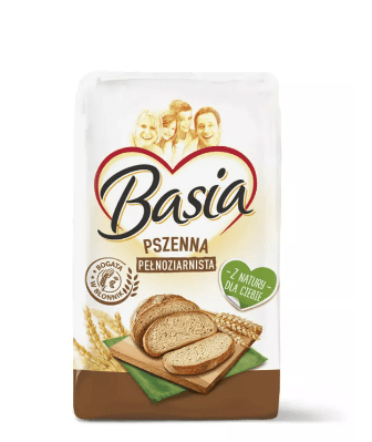 Basia Maka Pszenna Pelnoziarnista 900g