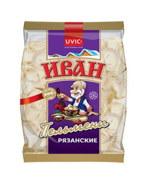 Uvic Frozen dumplings med kjøtt "Ivan Rjazanskije" 500 gr - Litauen -