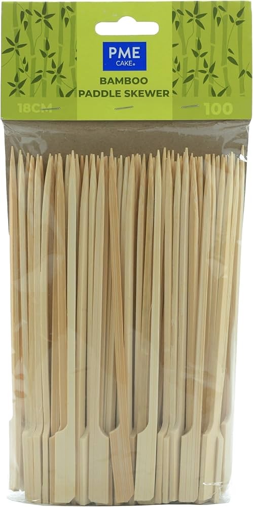 Bamboo paddle skewer 18cm 100pcs