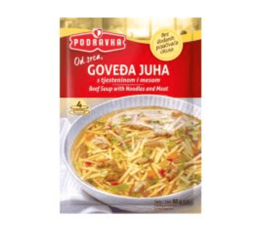 Podravka Beef Nudler Suppe 65gr