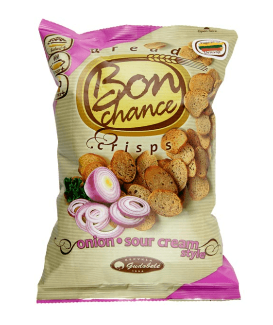 BRØDCHIPS MED ONION & SOUR CREAM 120G