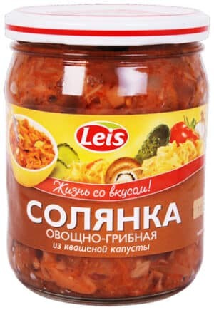 Leis Suppe "Solianka" med sopp og surkål 480g - Ukraina -