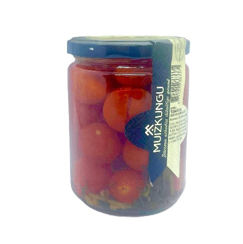 Muizkungu Syltede cherry tomater i tranebær marinade 530g