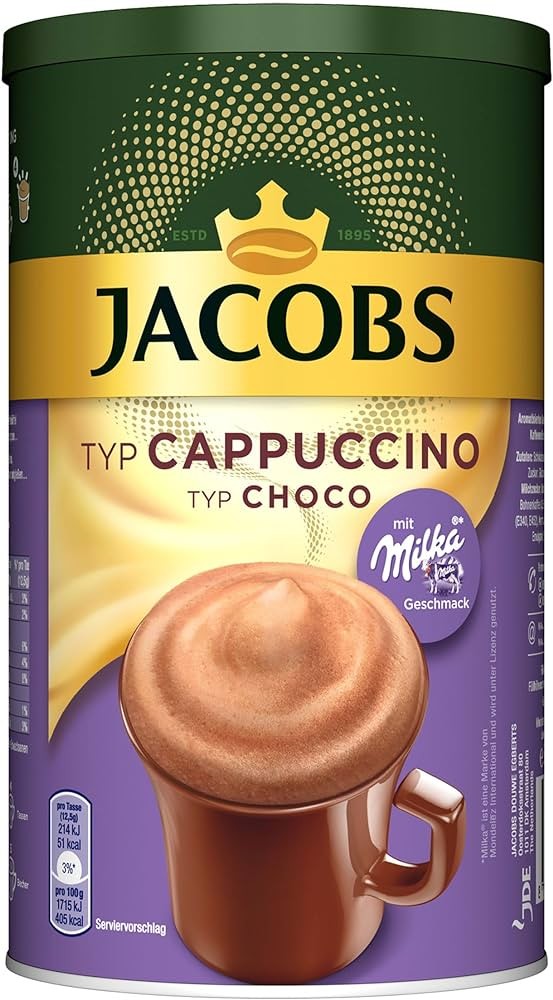 Jacobs Kaffe Cappuccino med smak av Milka-sjokolade 126g