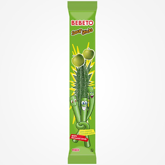 Bebeto Sour Sticks Apple Jelly Gum