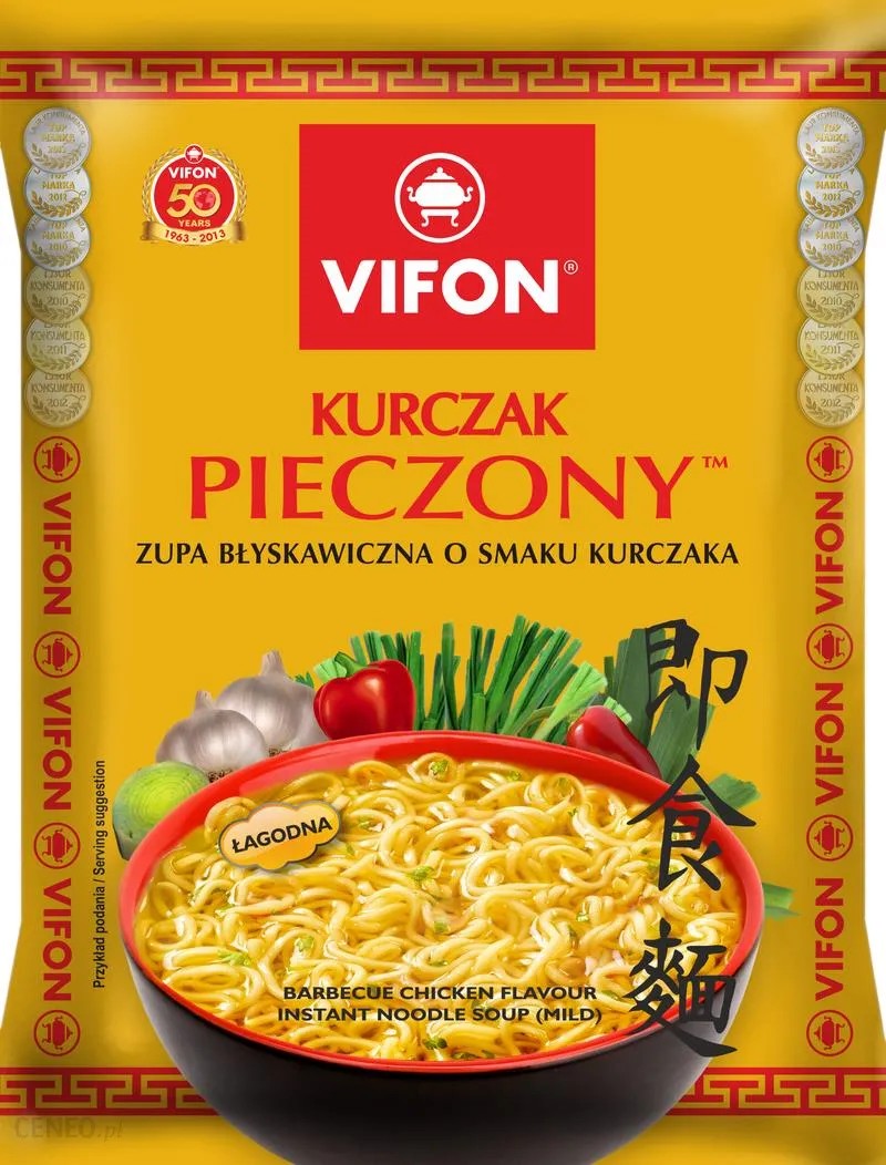 Vifon Instant nudler Grillet Kylling "Kurczak Pieczony" 70g