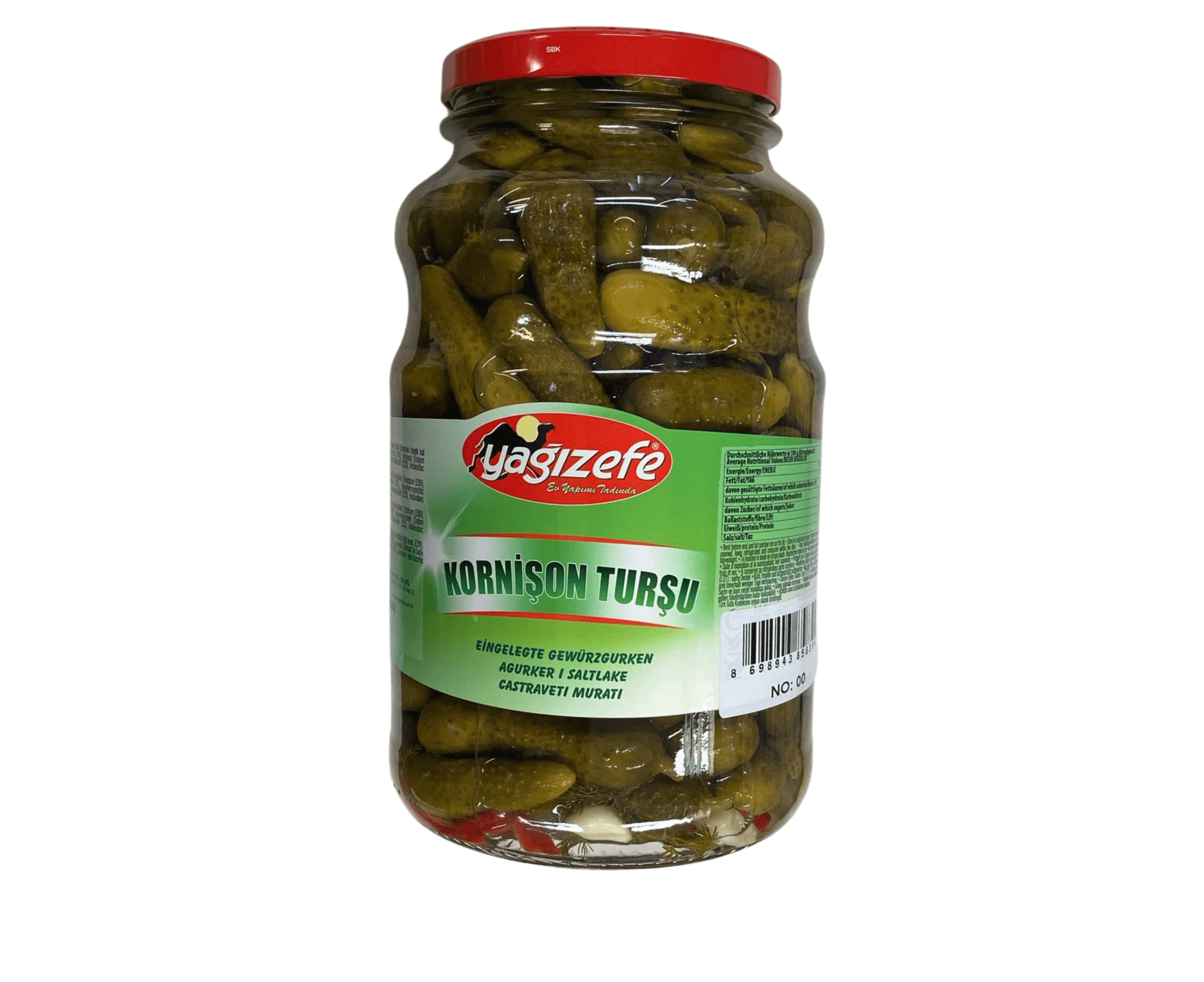 Yağızefe Sylteagurk (Kornişon Turşu)  2850g 