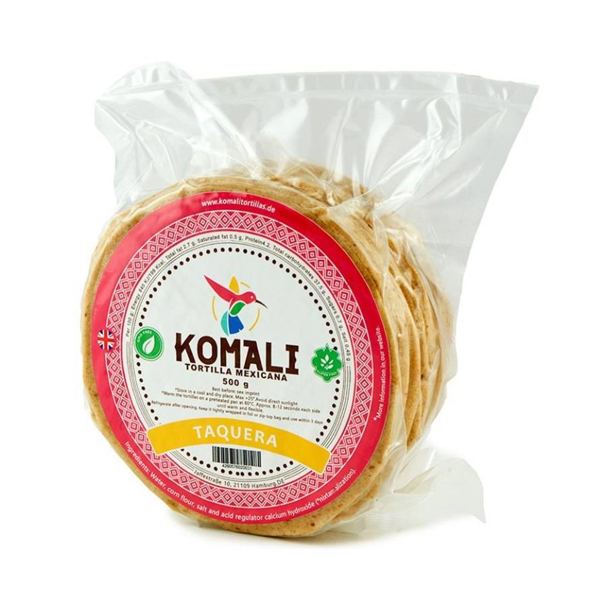 KOMALI Maiz Tortilla 12cm TAQUERA 500g