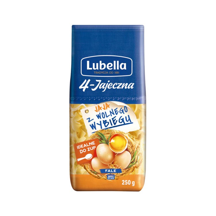 Lubella 4 Eggs Pasta Tagliatelle Waves (Fale) 250g