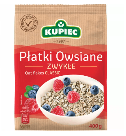 Kupiec Platki Owsiane Zwykle 400g