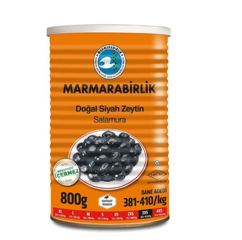 Marmarabirlik Svarte Oliven Tinn Luks 3XS 1200gr