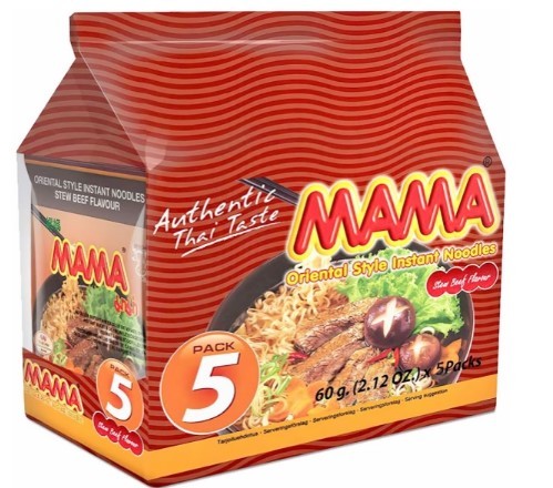 MAMA 5 PAKK NUDLER BIFF M/RISOLJE 60 GR 5