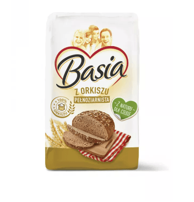 Basia Maka Z Orkiszu Pelnozıarnista 900g