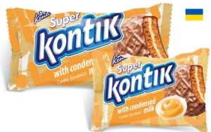 Konti kjeks "Super Kontik" med smak av konsidert melk 90gr - Ukraina -