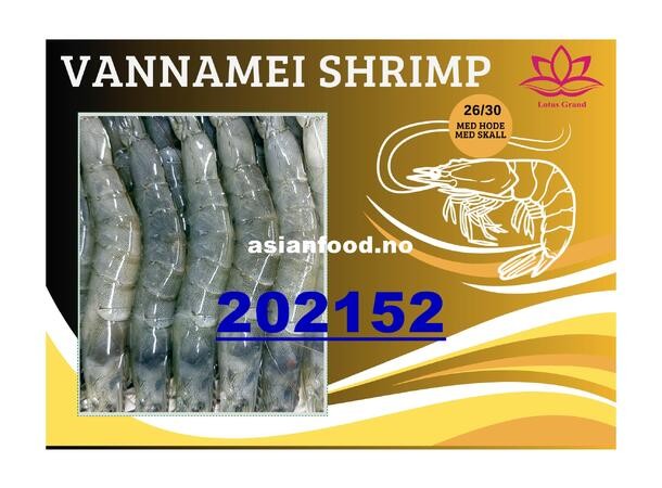 VANNAMEI HOSO Block shrimp 26/30 1kg