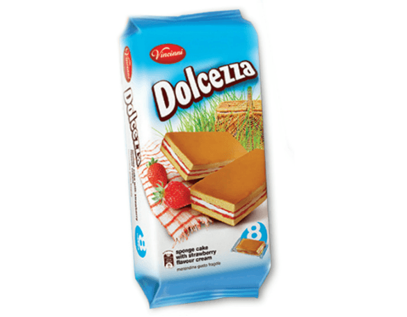 Vincinni Dolcezza Cake Bars Strawberry 180gr