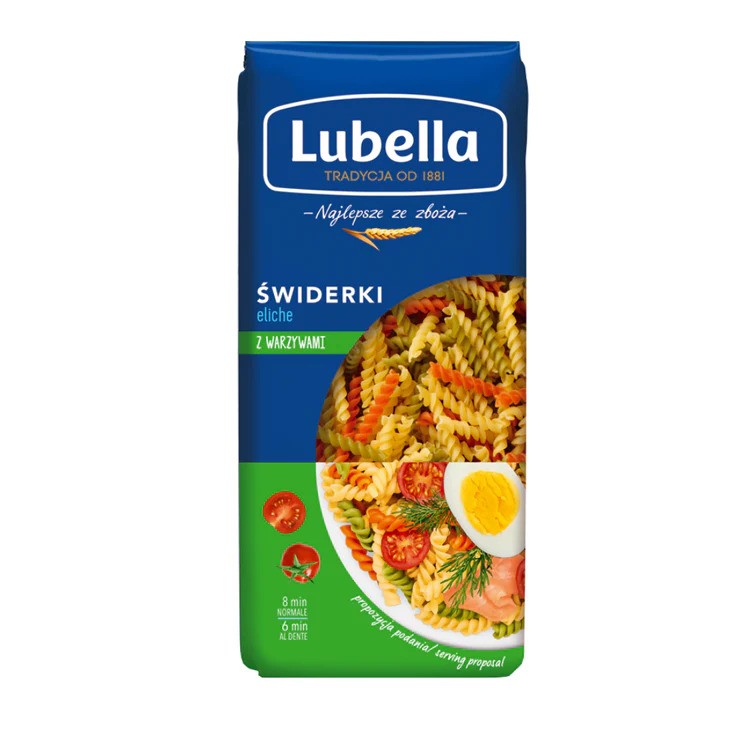 Lubella Pasta Fusilli Tricolor 400g