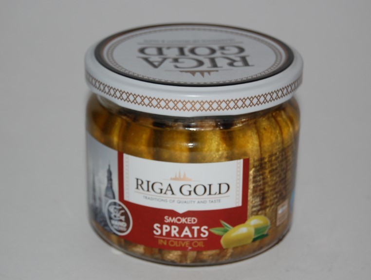 SARDINER RIGA GOLD I OLIVEN OLJE 250G