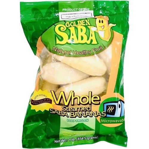 GOLDEN SABA Steamed Saba banana - Whole 454g