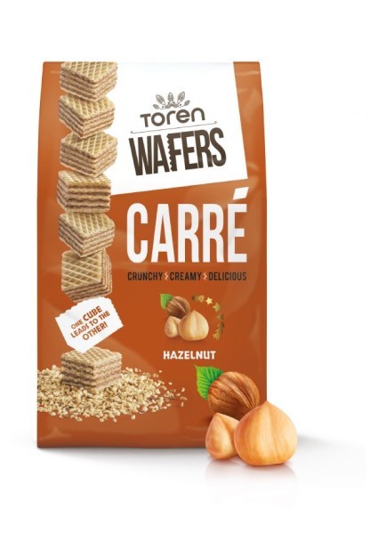 WAFERS CARRE HUZELNUT 125 g