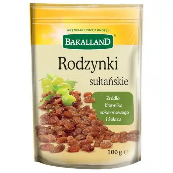 19 Bakalland Sultanrosiner "Rodzynki sultanskie" 100g