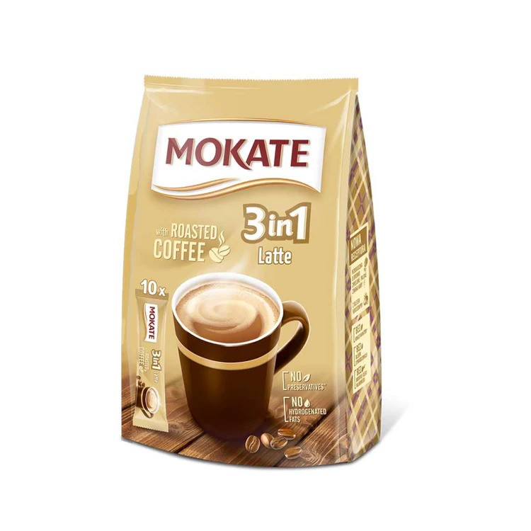 Mokate Kaffe 3in1 Latte 10 X 17G