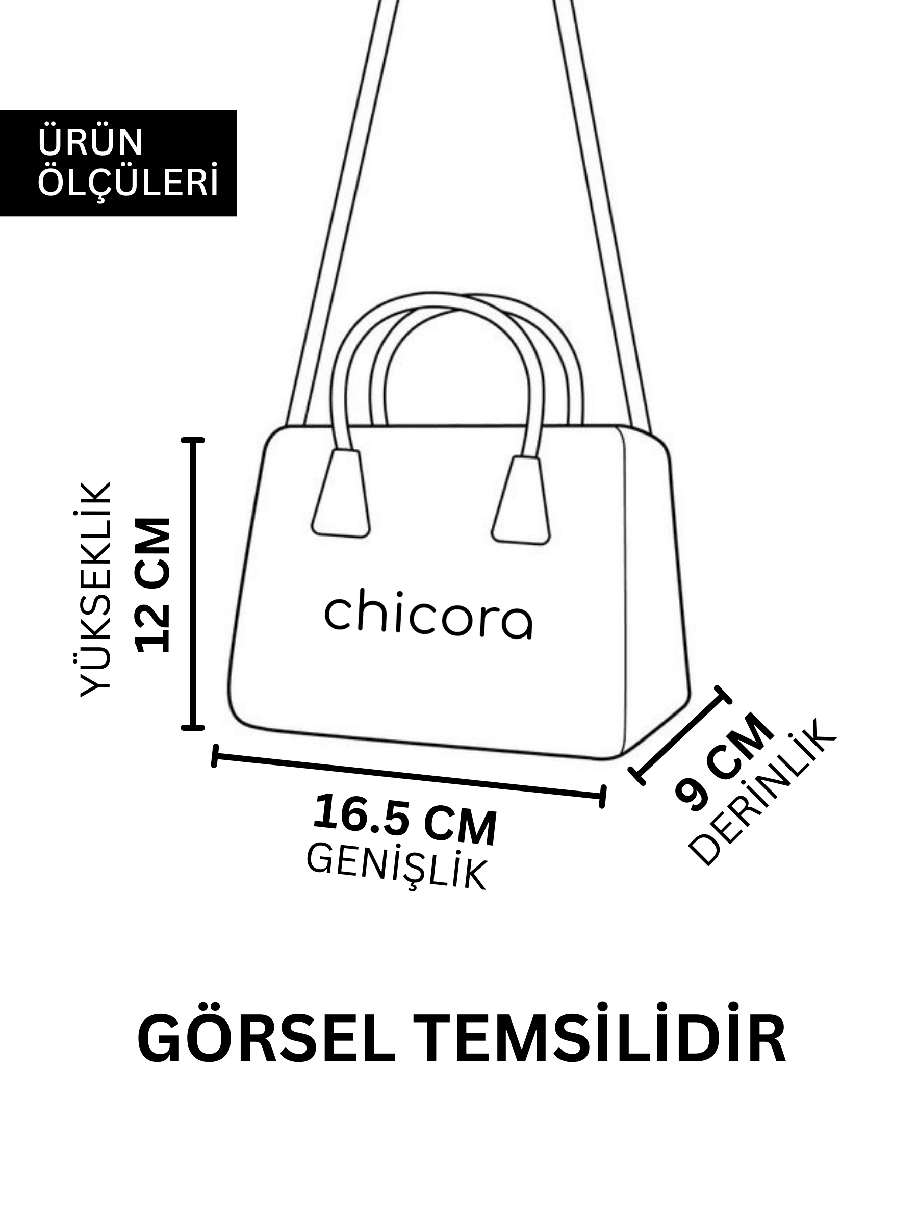 Parlak Rugan Mini Çanta