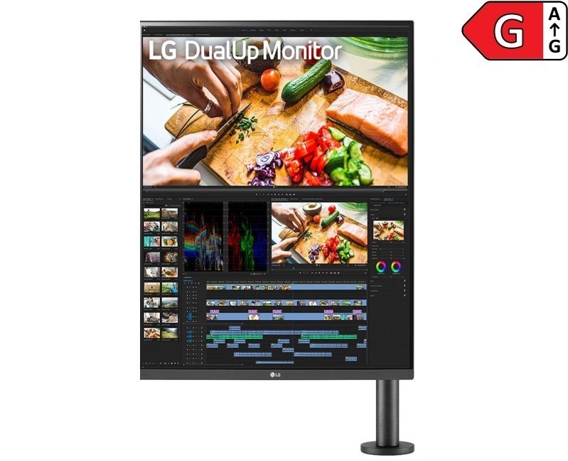 LG 28" 28MQ780-B Dual Ergo HDMI DP Type-C MM