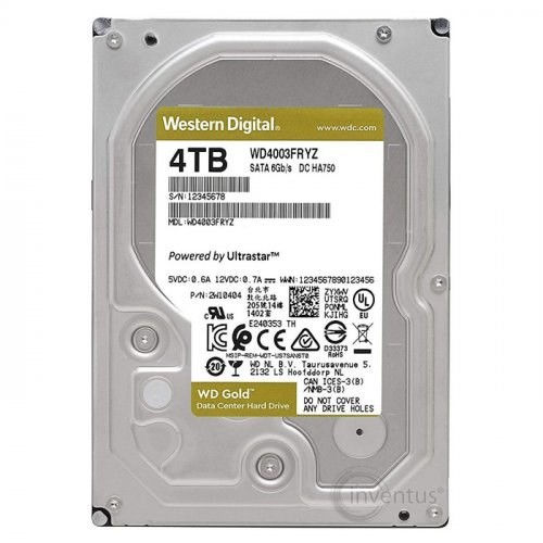 WD 4TB Gold 3.5" 7200Rpm 256MB Sata3 WD4003FRYZ