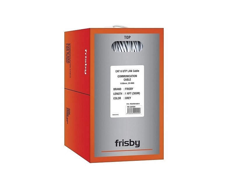 Frisby Cat6 Gri Data Kablosu (305m) ( FR-CAT601)