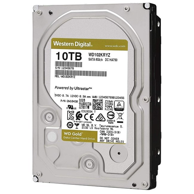 WD 10TB Gold 3.5'' 7200Rpm 256MB Sata3 WD102KRYZ