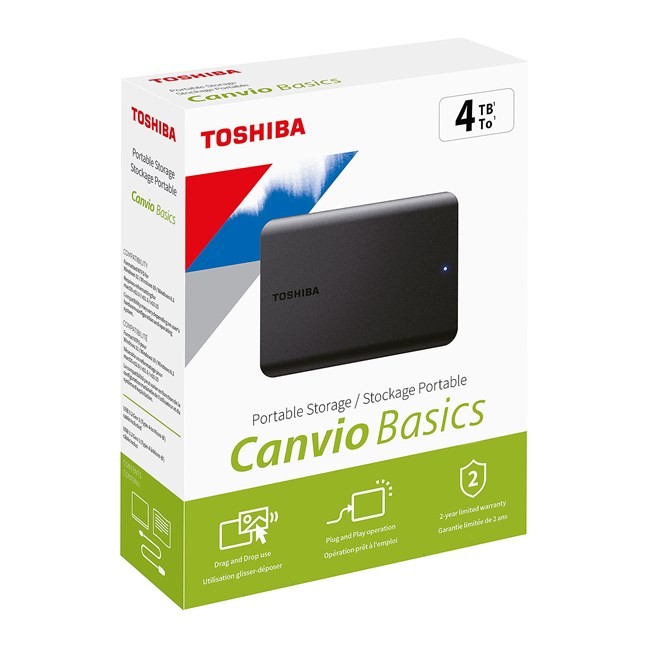 Toshiba Canvio Basic 4TB Usb 3.2 Gen1-HDTB540EK3CA