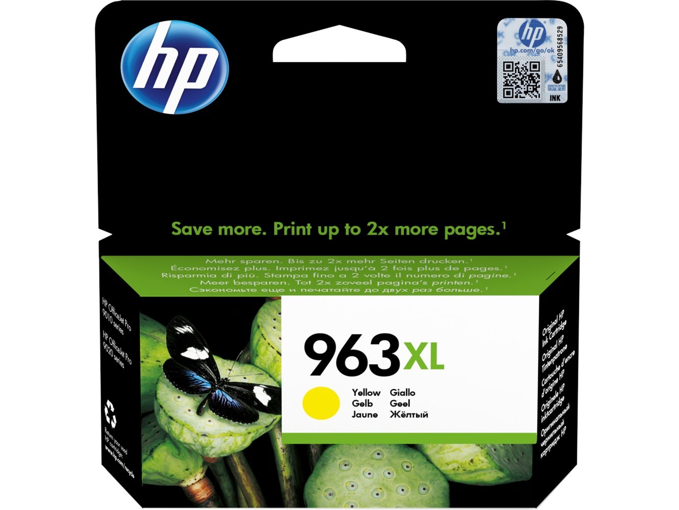 HP 3JA29AE Sarı Mürekkep Kartuş (963XL)