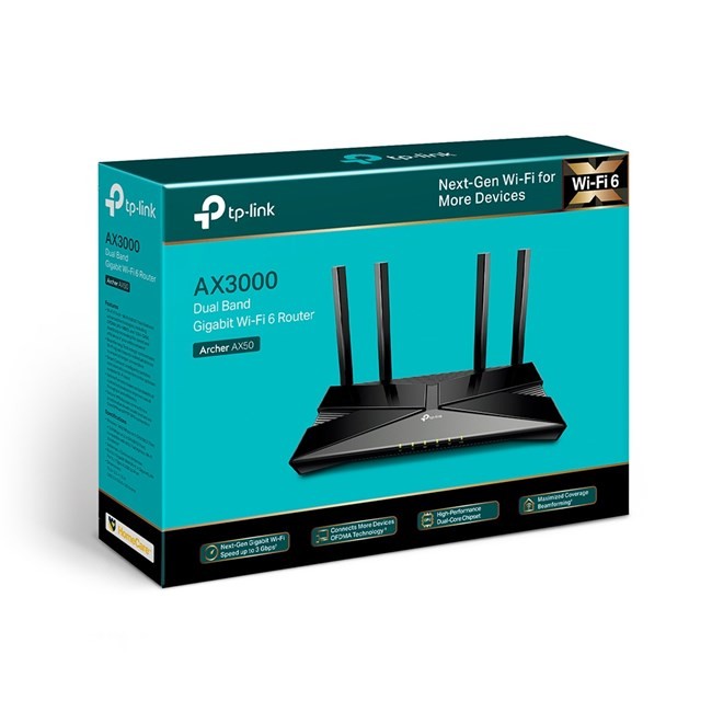 Tp-Link Archer AX50 Çift Bant Router