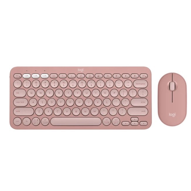 Logitech K380s Çakıl Tuşlu Bluetooth Klavye Pembe