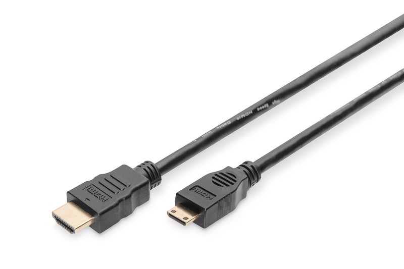 Digitus HDMI Kablo Mini HDMI-HDMI Siyah (2m) FHD