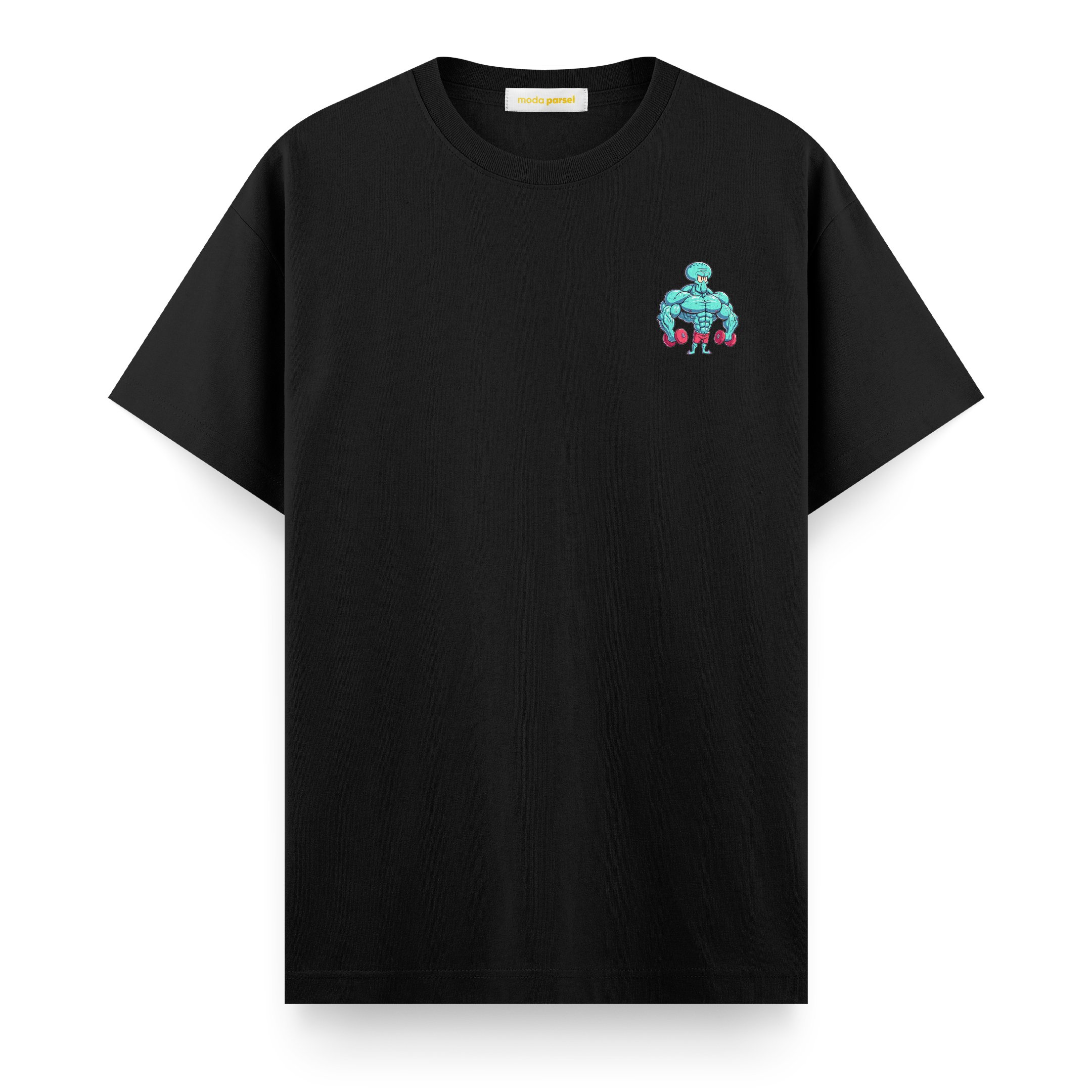 Squidward Dokunaç Fitness - Regular T-shirt - Siyah