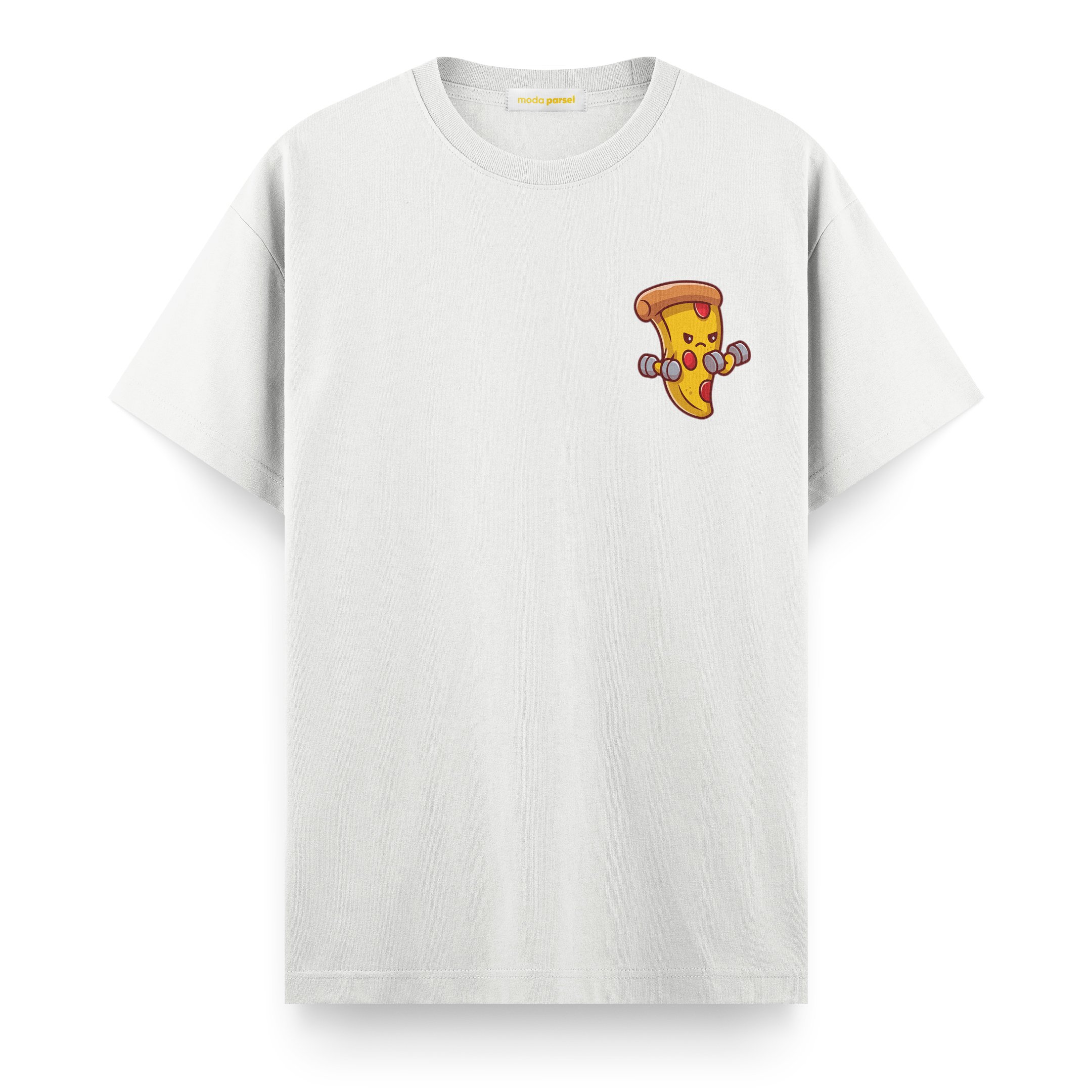 Pizza Workout - Regular T-shirt - Beyaz