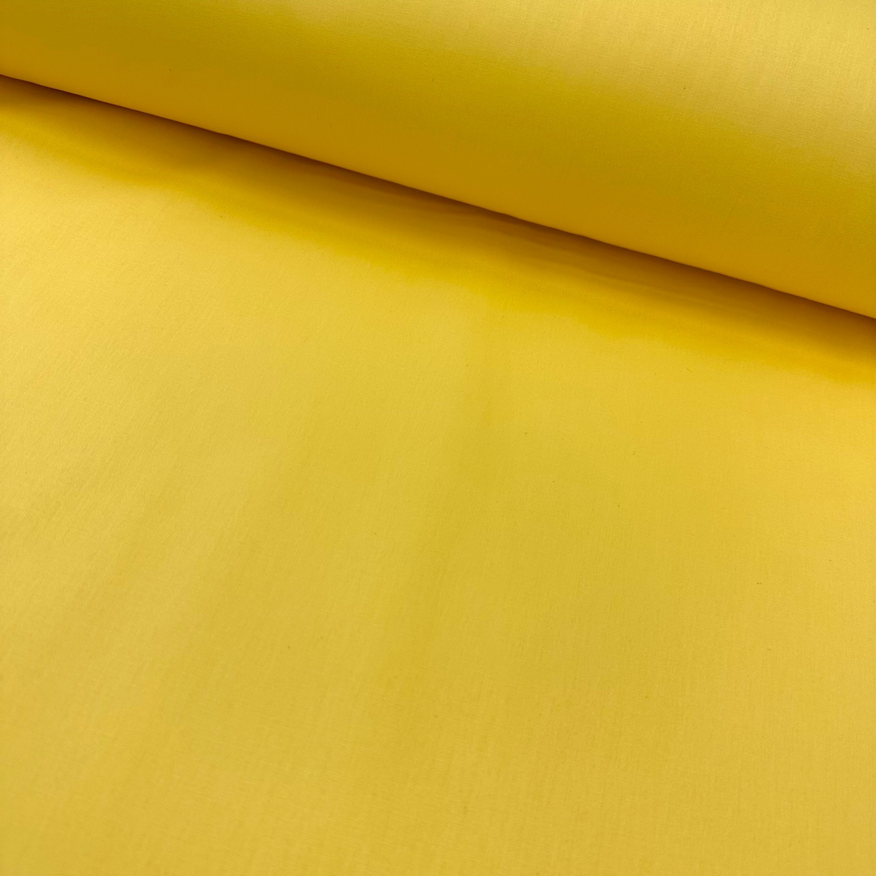 Faal Düz Renk Poplin Kumaş - Sarı