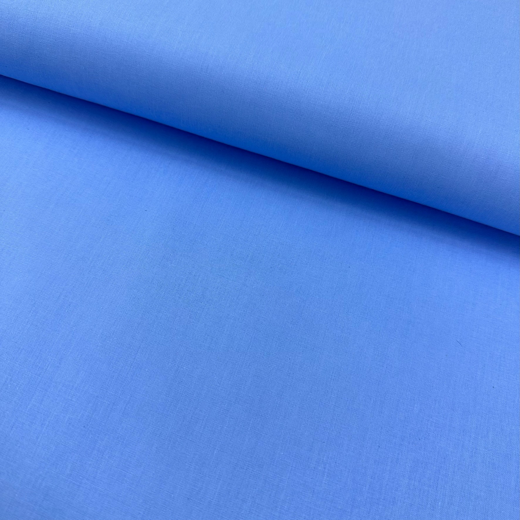 Faal Düz Renk Poplin Kumaş - Koyu Mavi