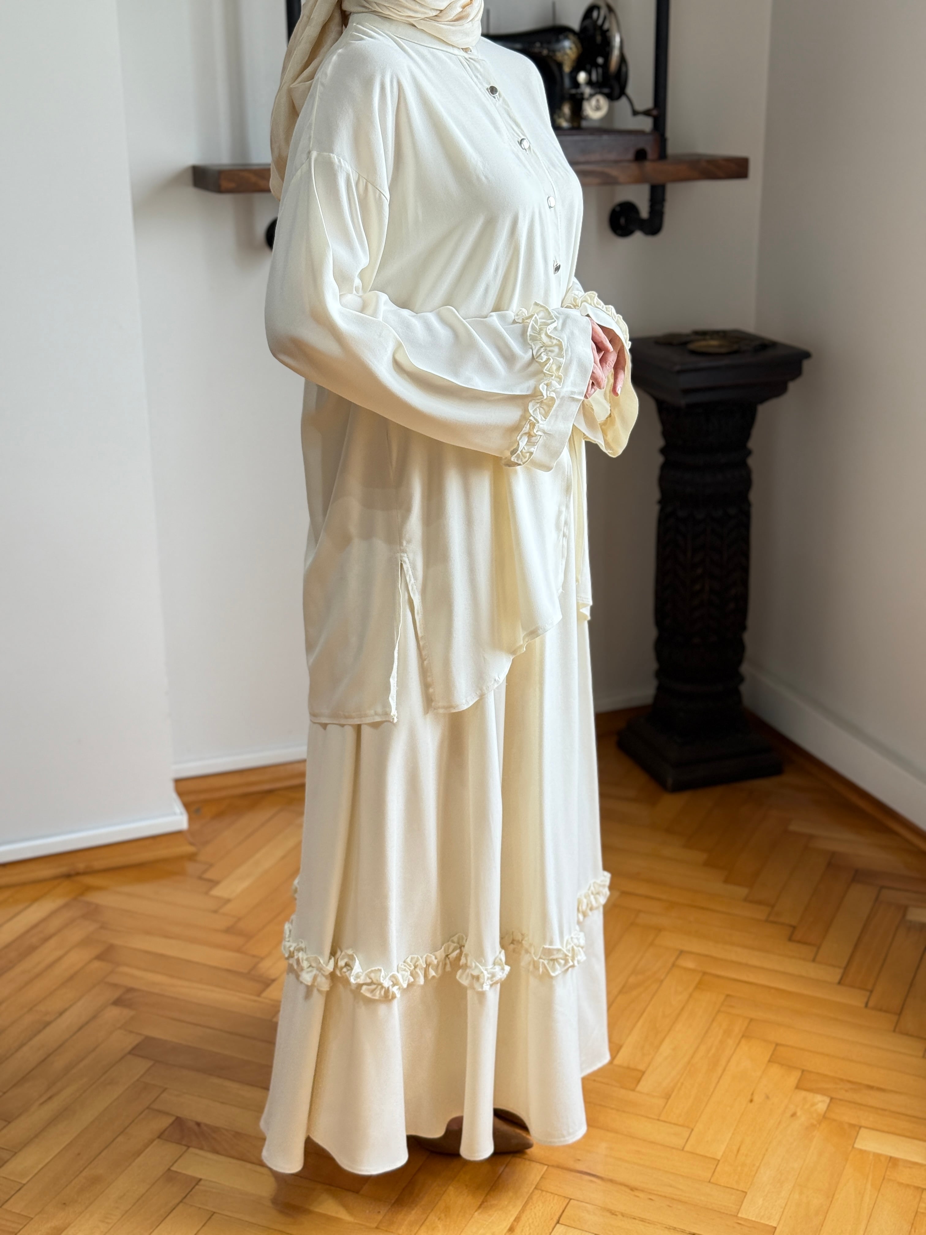 Belmando Oversize Alt Üst Takım 5092 - ekru