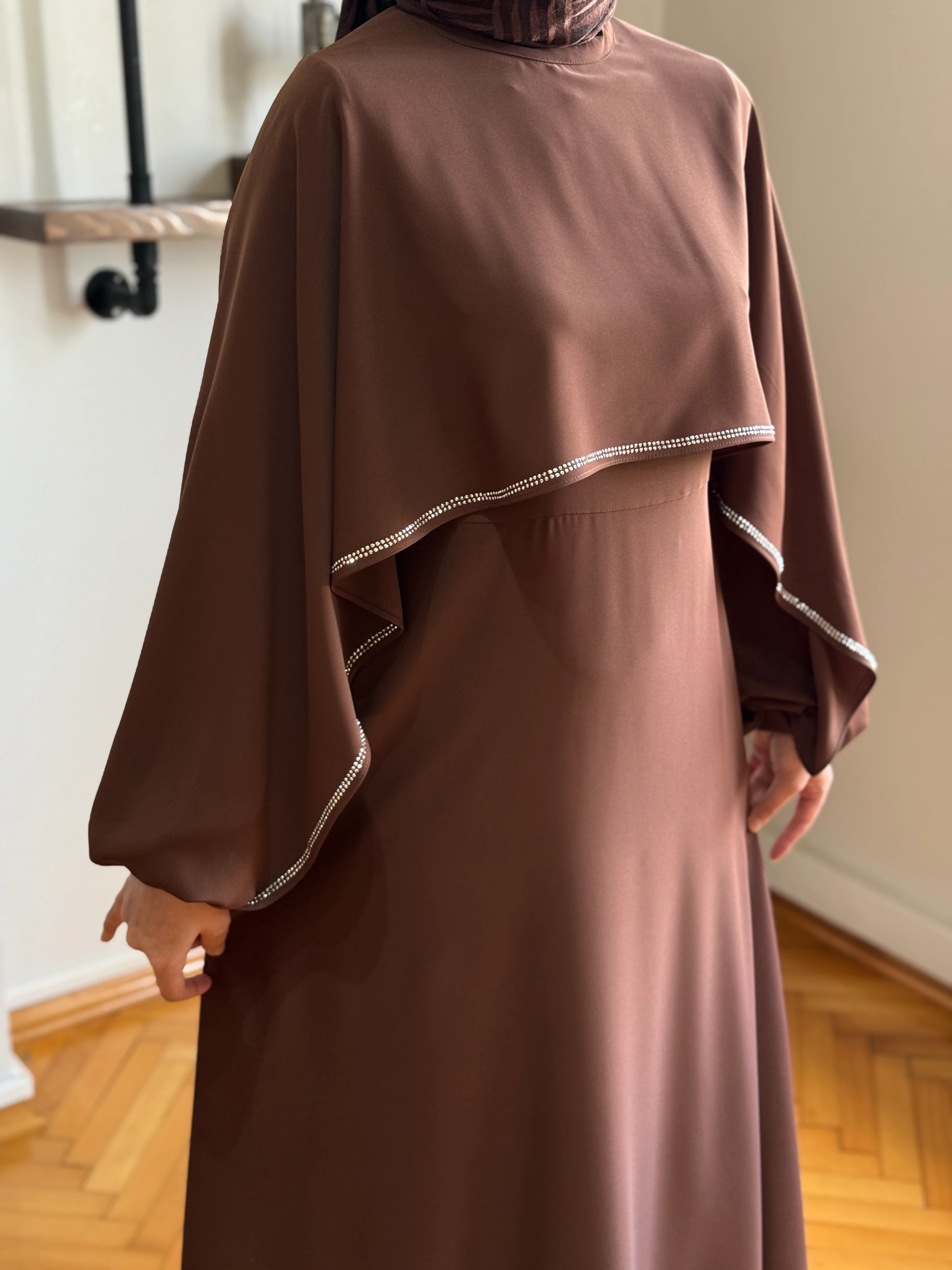 Taşlı Yarasa Kol Abiye 5066 NAVRA | FENDEL