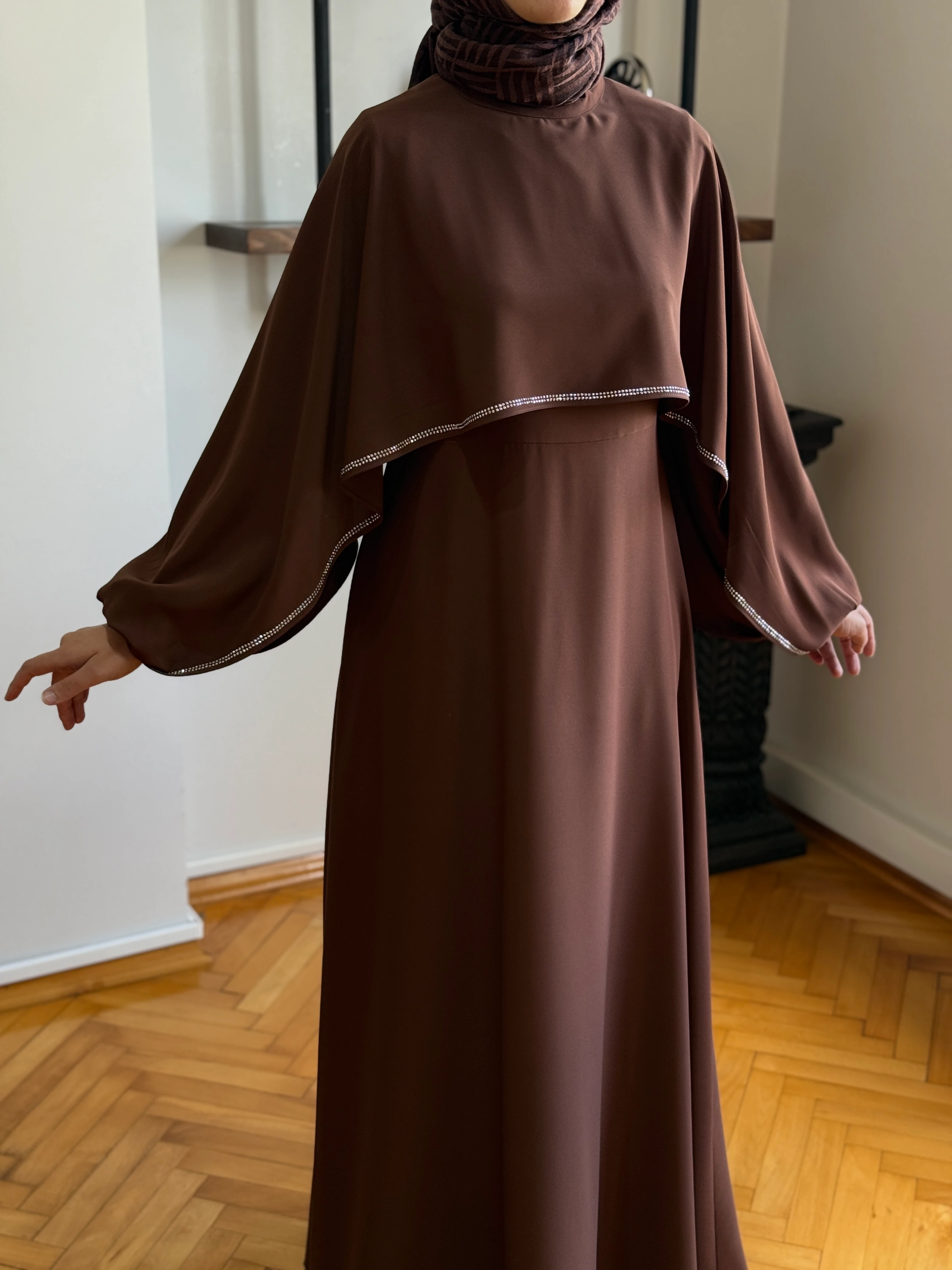 Taşlı Yarasa Kol Abiye 5066 NAVRA | FENDEL